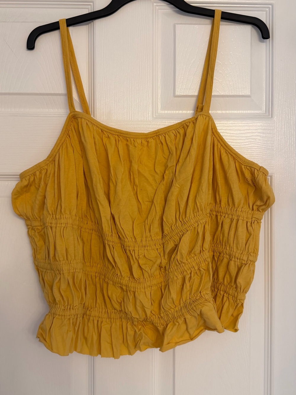torrid Mustard Yellow Smocked Camisole Top
